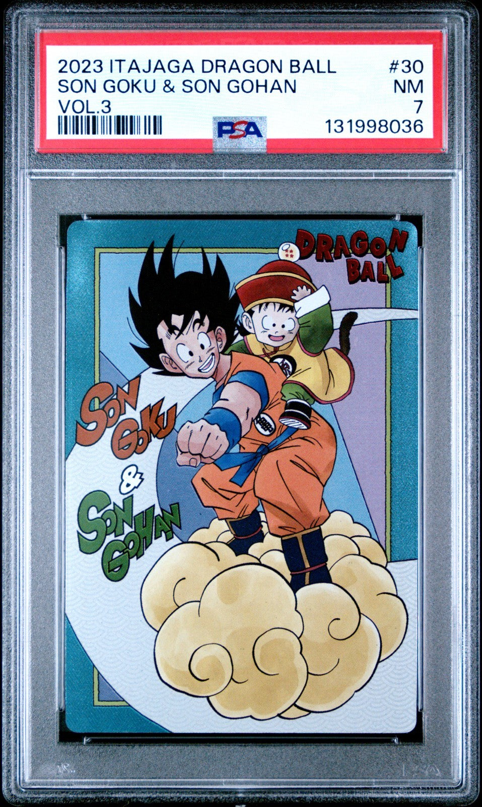2023 PSA 7 Dragon Ball Itajaga 3-30 Son Goku Gohan Japanese