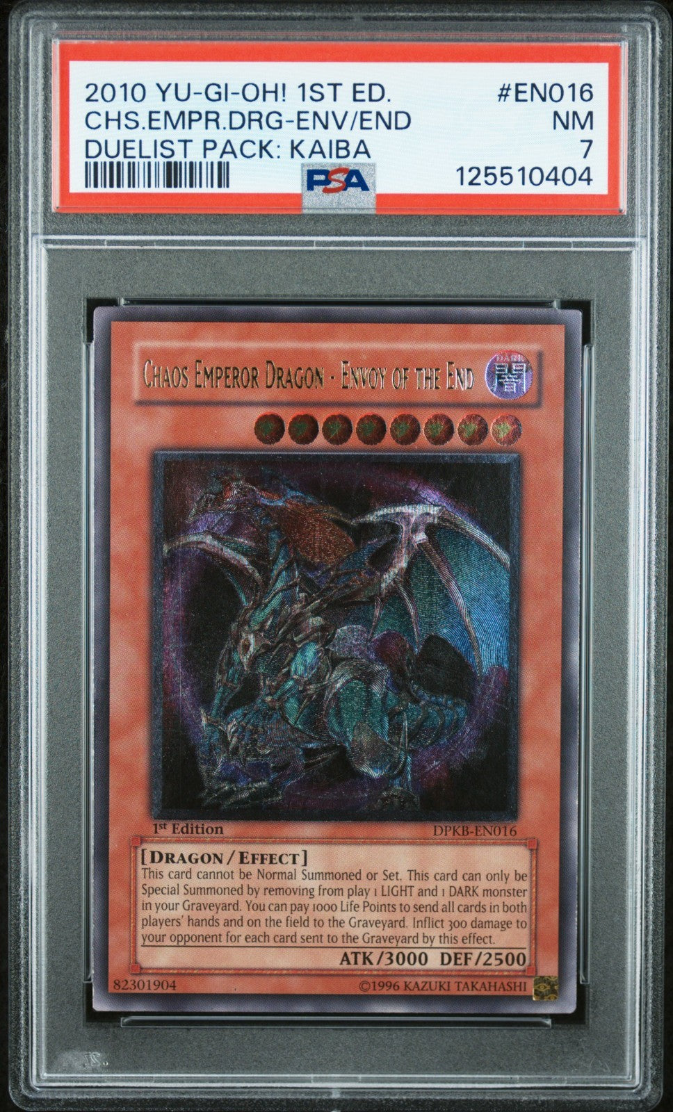 Chaos Emperor Dragon - Envoy of the End DPKB-EN016 1st ed Ultimate PSA 7