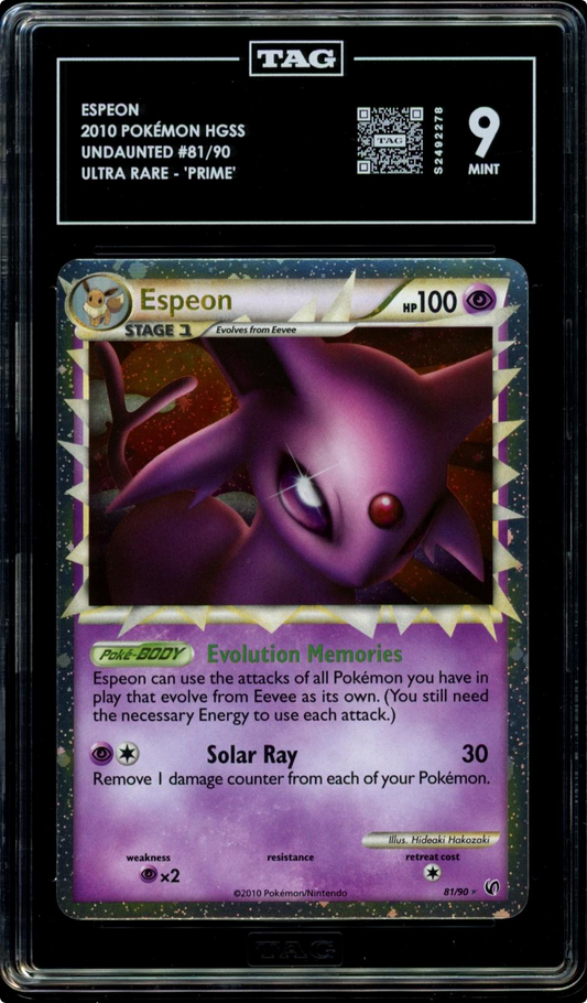 Espeon Holo #81/90 2010 Pokemon HG & SS Undaunted TAG 9