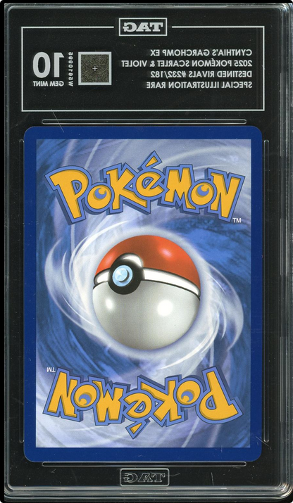Pokemon TCG Cynthia's Garchomp ex SV10 Destined Rivals SIR Holo 232/182 TAG 10