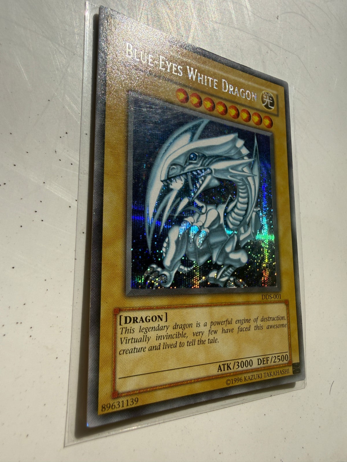 2002 Yu-Gi-Oh! Promo Blue-Eyes White Dragon DDS-001 LP