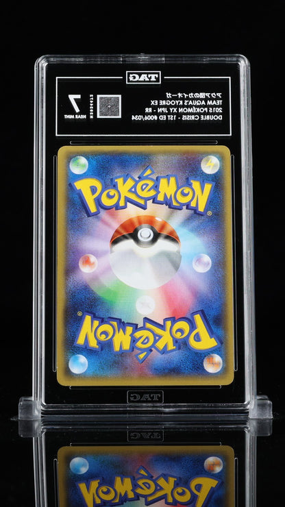 TAG 7 Pokemon Team Aqua's Kyogre EX Card Japanese 1st Edition 006/034