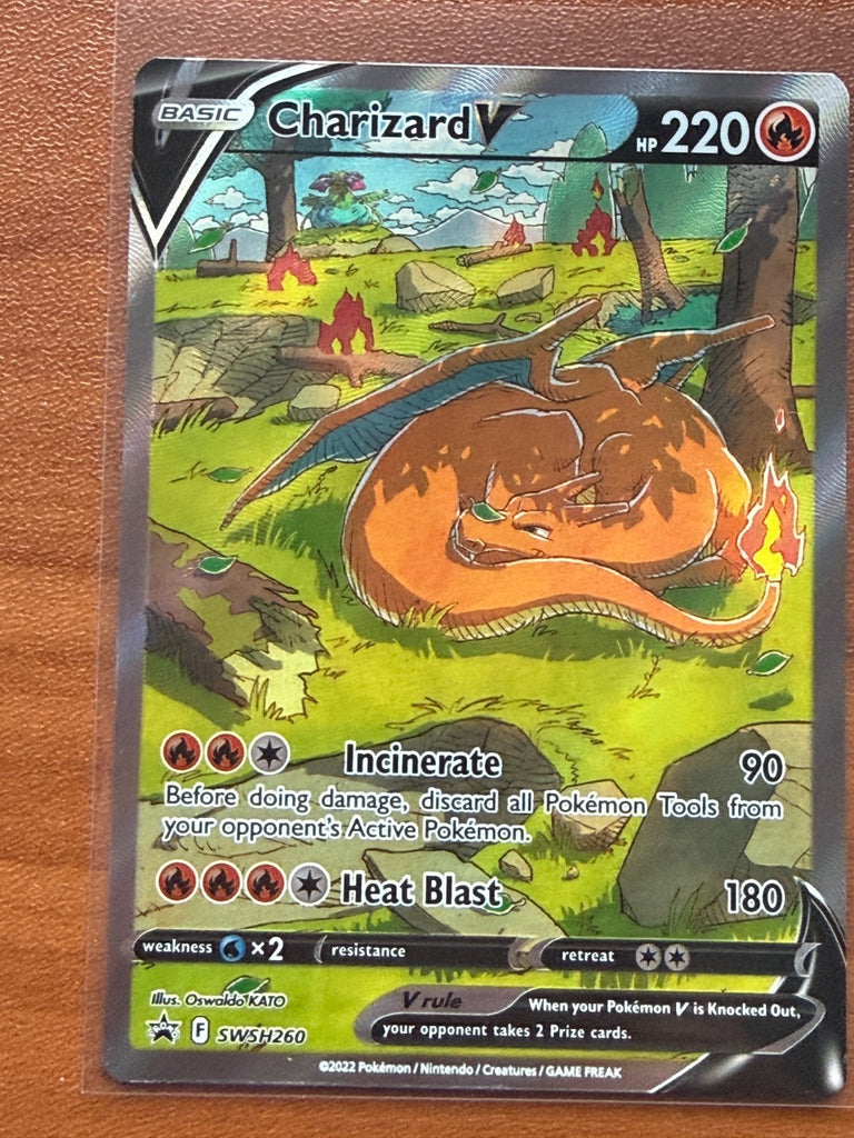 Pokemon TCG Charizard v SWSH260 Sword & Shield Promo Ultra Rare NM