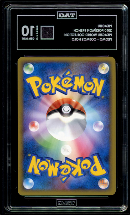 Pokemon 2010 Pikachu Holo World Collection French TAG 10