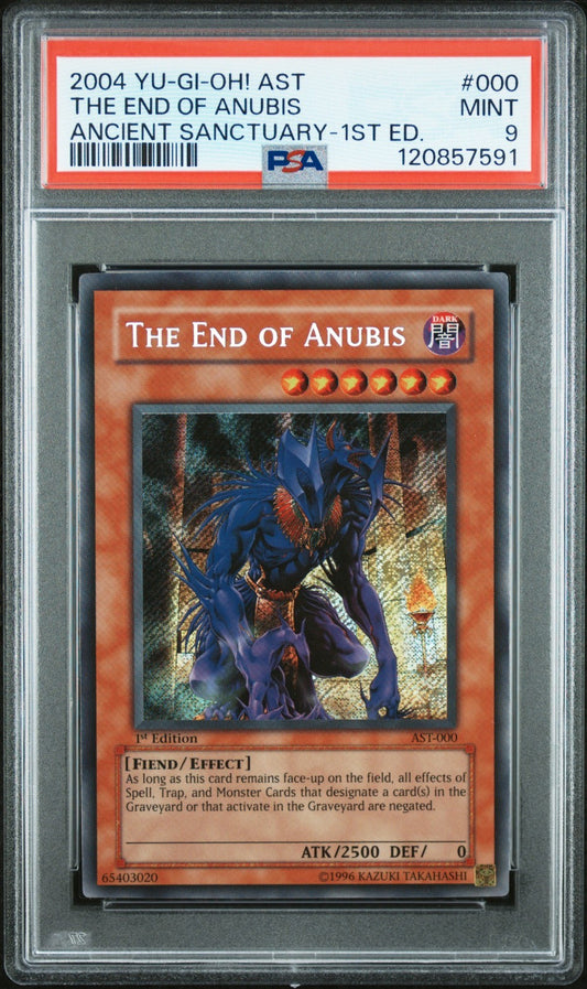 Yugioh The End of Anubis AST-000 Secret Rare PSA 9 1st Edition