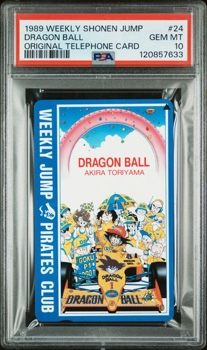 PSA 10  1989 Weekly Shonen Jump Dragon Ball Telephone Card #24 Gem Mint