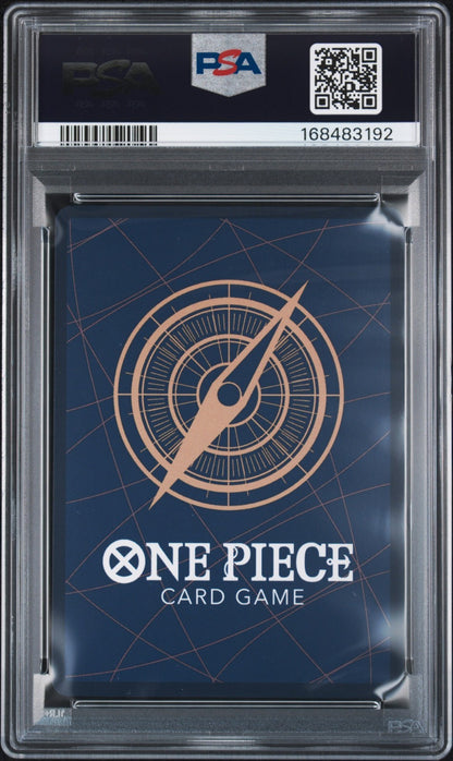Bandai One Piece CCG Enel OP15-118 OP15-EB04 Manga Alt Art Holo EN PSA 9