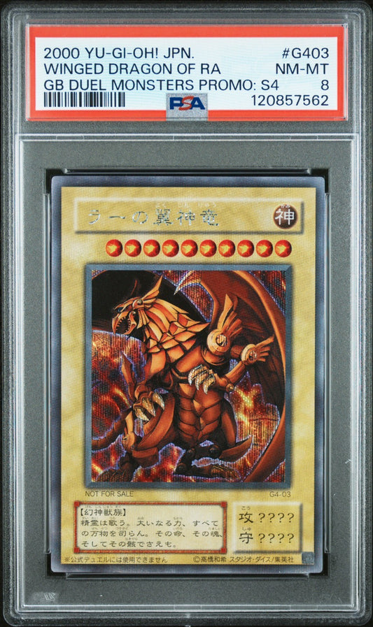 PSA 8 YuGiOh Winged Dragon of Ra G4-03 Promo