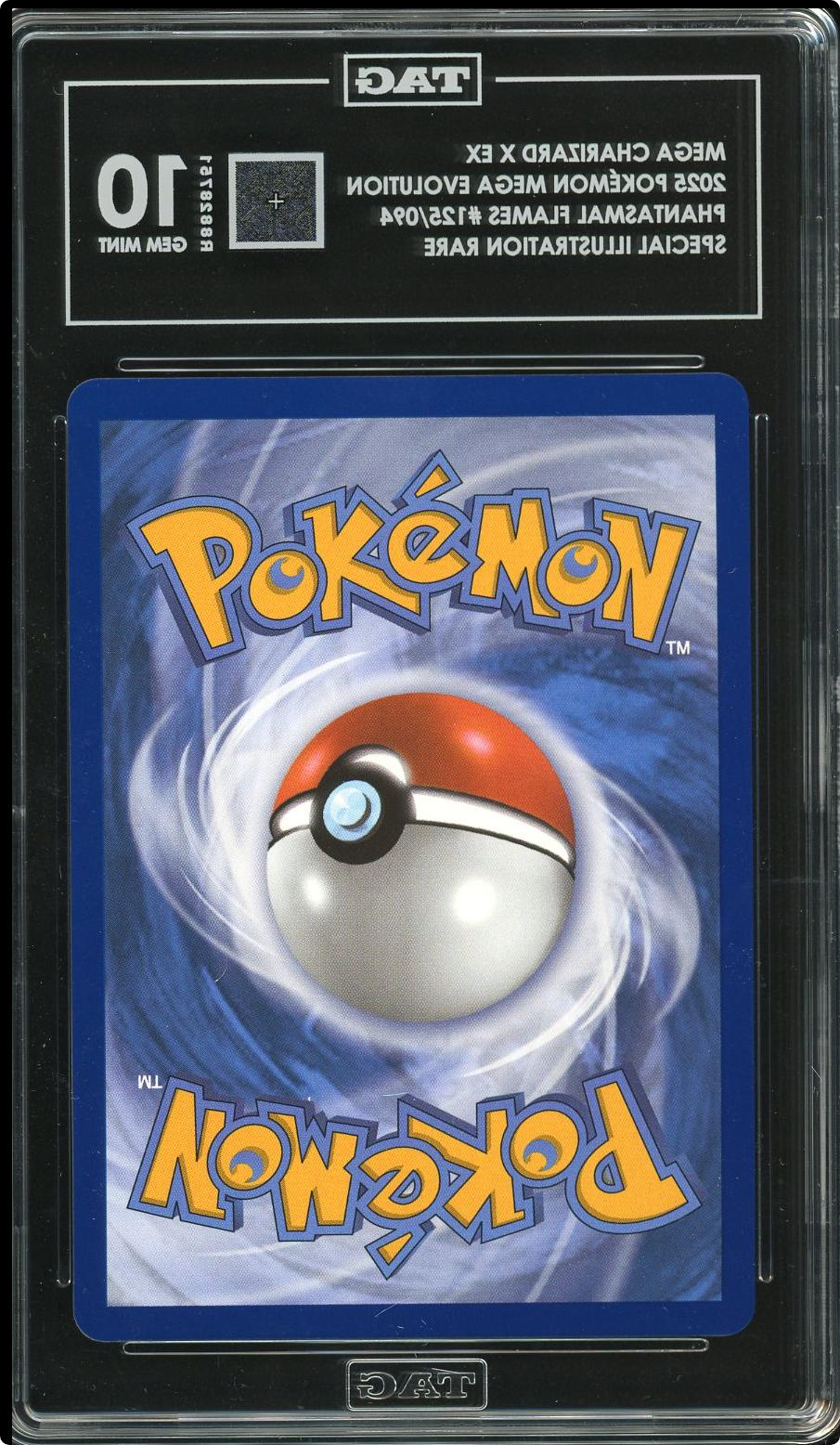 Mega Charizard X ex TAG 10 125/094 SIR Phantasmal Flames Pokemon