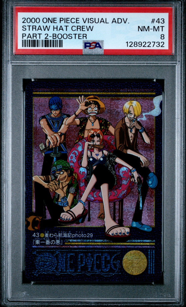 PSA 8 No.43 Straw Hat Voyage Photo29 One Piece Visual Adventure Card