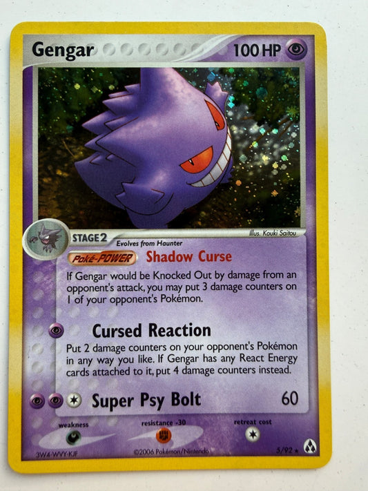 Pokemon Gengar 5/92 Legend Maker Holo Rare NM