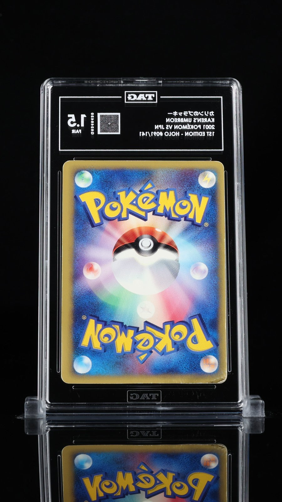 Pokemon Karen's Umbreon 091/141 Holo 1st Edition Japanese TAG 1.5 PSA