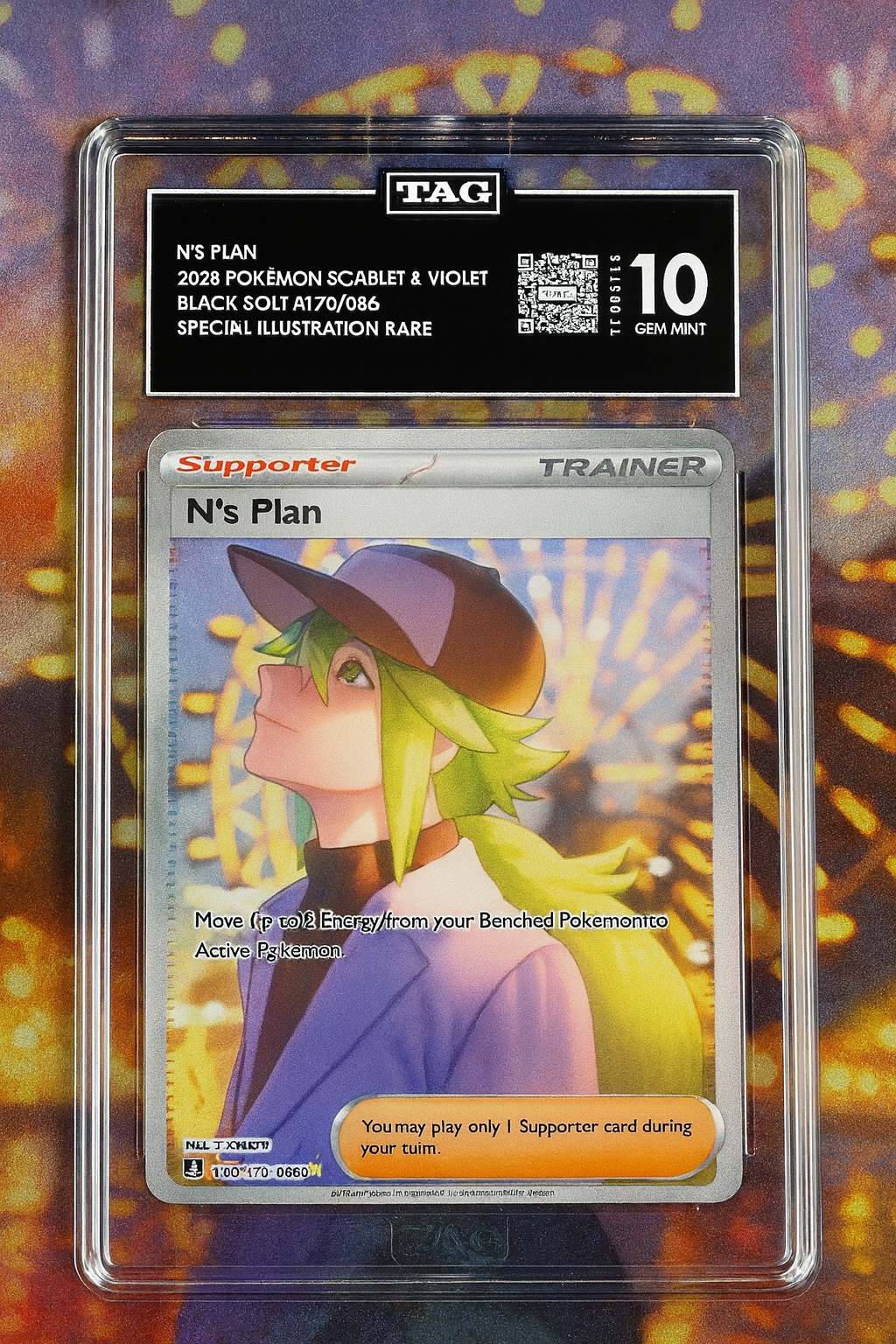 Pokemon TAG 10 N's Plan SIR 170/086 SV11B Black Bolt English