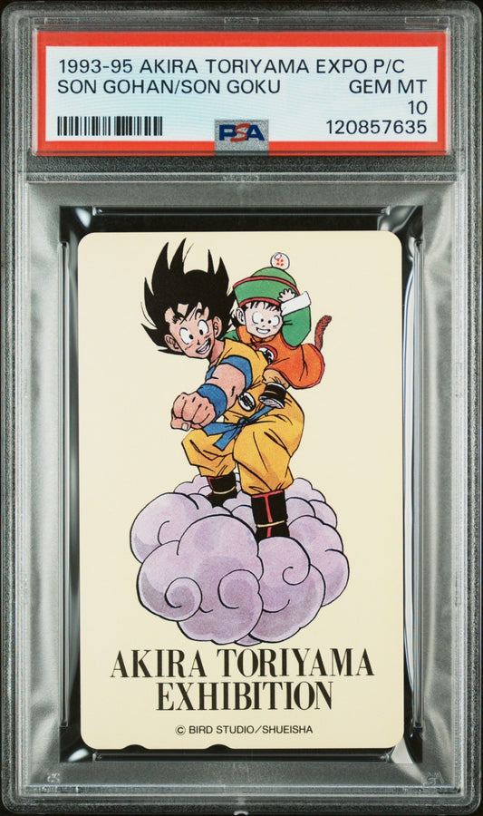 PSA 10 Son Goku Akira Toriyama Exhibition Phone Card Dragon Ball Z