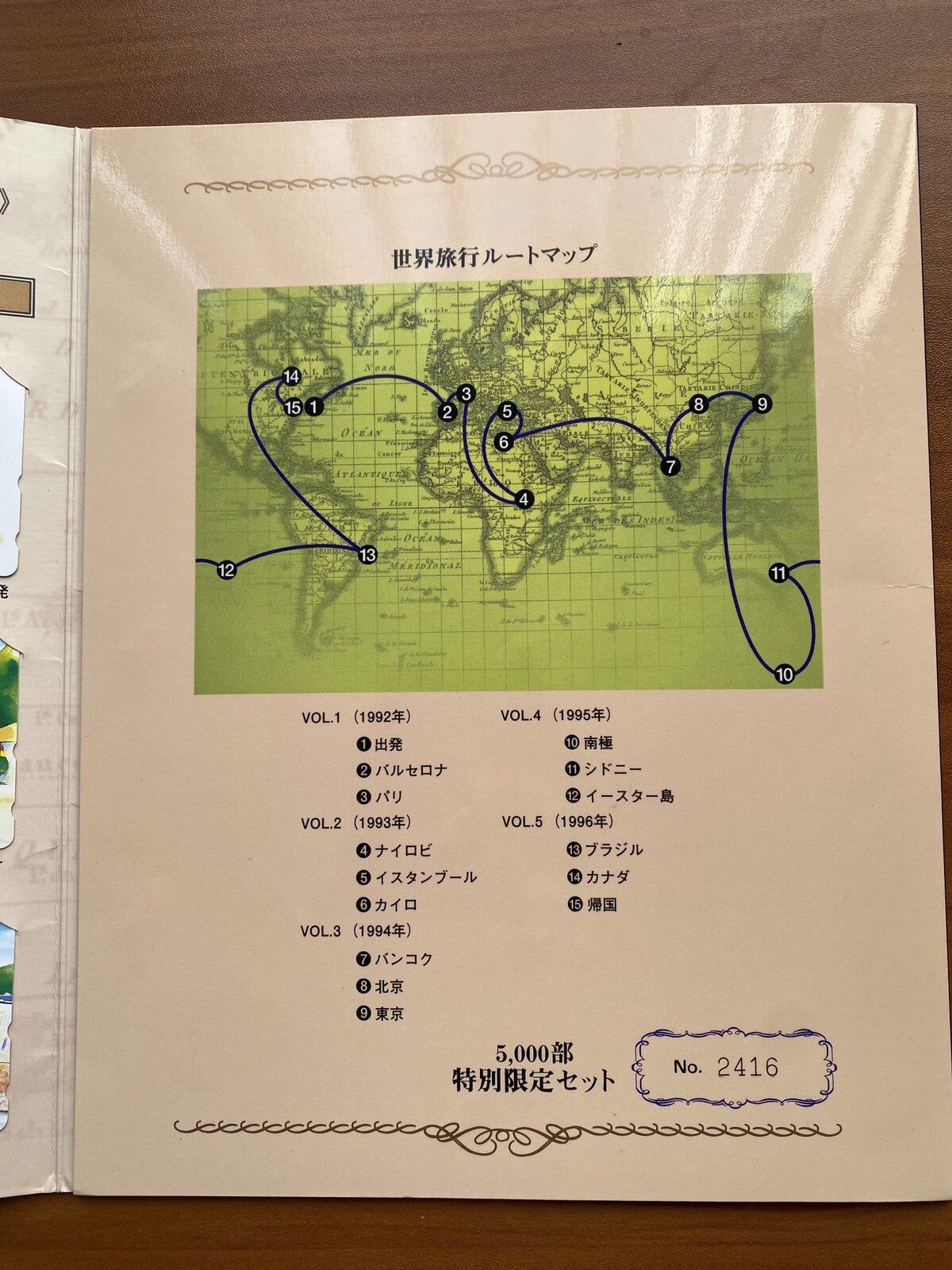 1992 To 1996 Rare 5000 Pieces Limited Edition Phone Card Disney Around The World