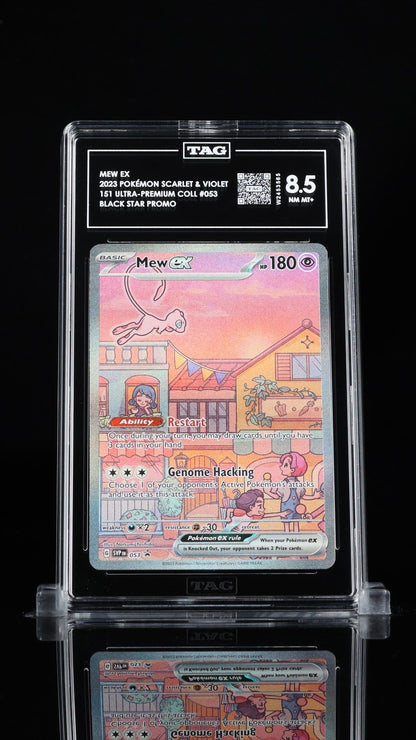 Pokemon Mew ex 053 Scarlet & Violet Promo ultra-premium collection TAG 8.5