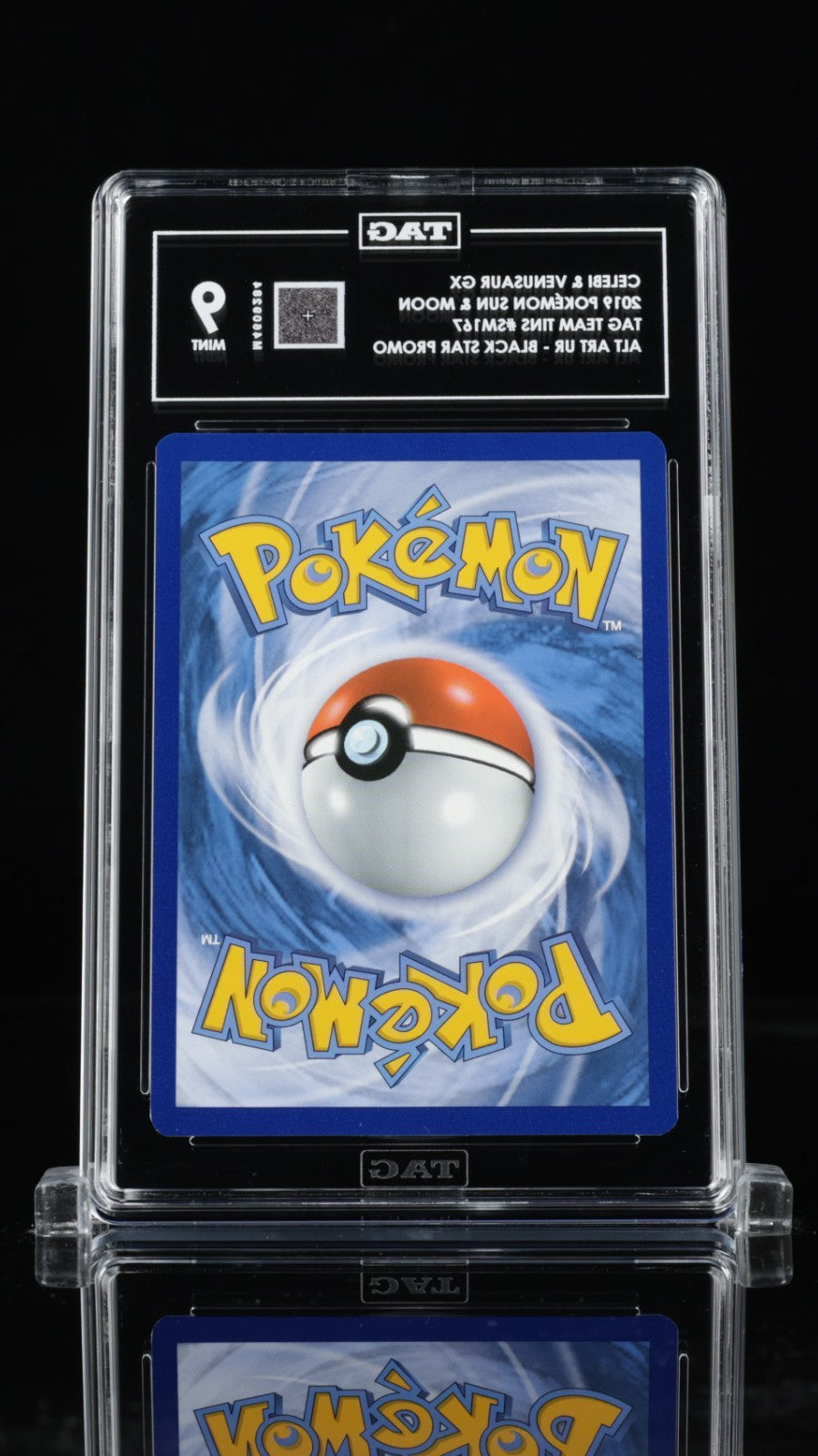 2019 POKEMON SM BLACK STAR PROMO #SM167 FULL ART/CELEBI & VENUSAUR GX PSA 9