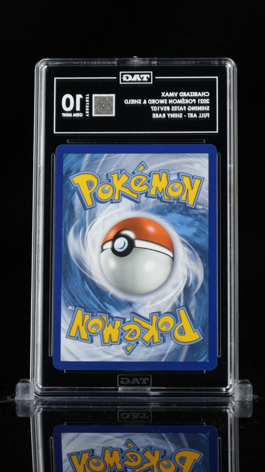 Pokemon Charizard VMAX Shining Fates Full Art SV107 TAG 10 Gem Mint