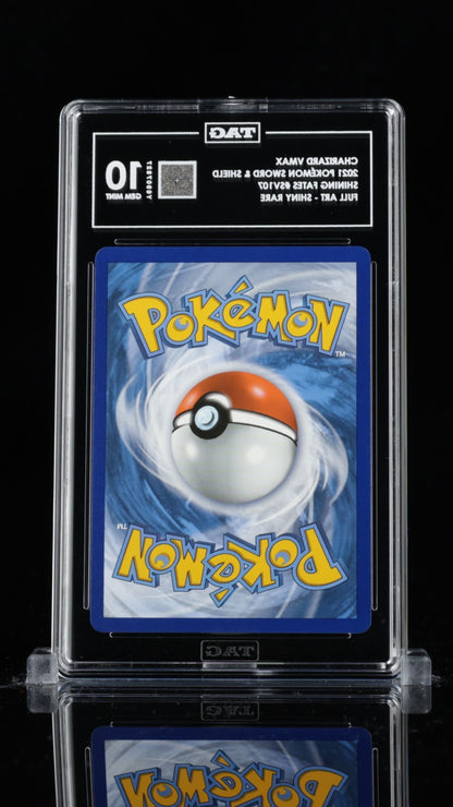 Pokemon Charizard VMAX Shining Fates Full Art SV107 TAG 10 Gem Mint