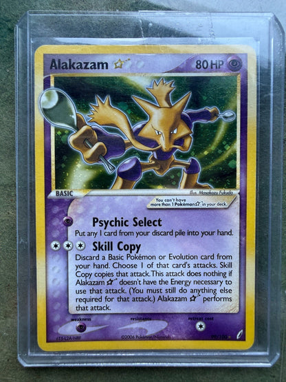 Alakazam Gold Star 99/100 2006 Pokemon EX Crystal Guardians Recolored