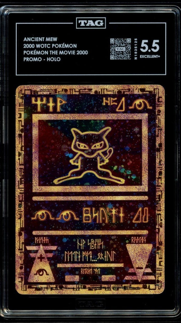 Ancient Mew 2000 WOTC Pokemon The Movie Holo Promo TAG 5.5