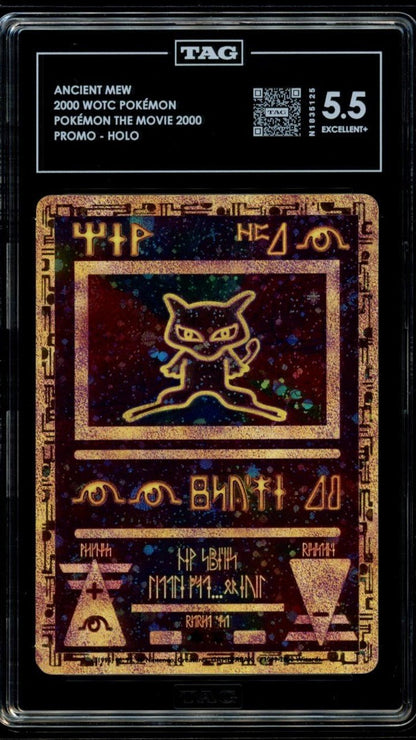 Ancient Mew 2000 WOTC Pokemon The Movie Holo Promo TAG 5.5