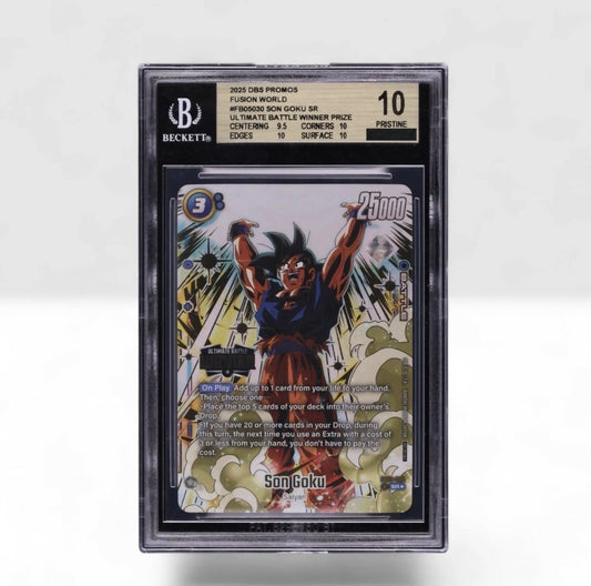 BGS 10 PROMOS FUSION WORLD FB05-030 GOKU ALT ART SR ULTIMATE BATTLE WINNER