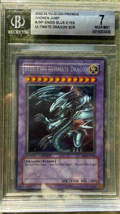 Blue - Eyes Ultimate Dragon JMP - EN005 Shonen Jump Magazine Promo Secret Rare BGS 7