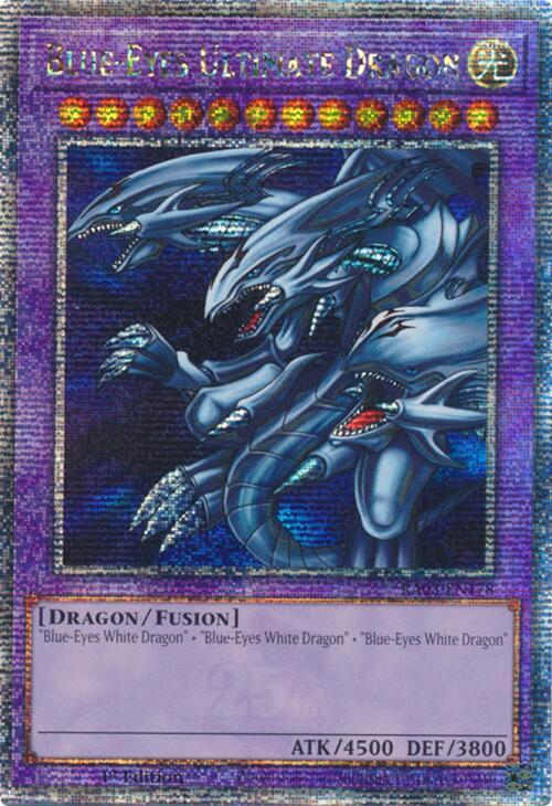 Blue - Eyes Ultimate Dragon (Quarter Century Secret Rare) RA03 - EN178 PSA 9