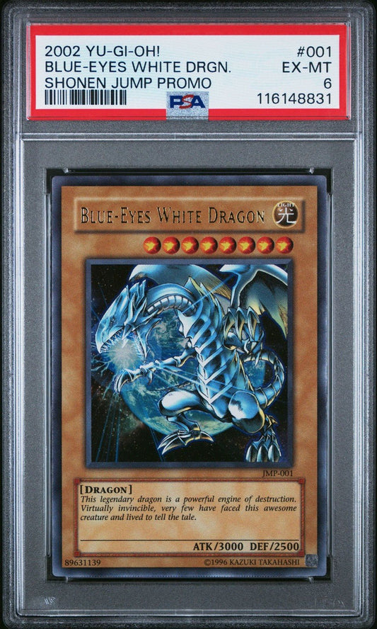 Blue - Eyes White Dragon JMP - 001 Shonen Jump Promo Ultra Rare YuGiOh PSA 6