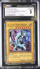 Blue-Eyes White Dragon LOB-E001 Ultra Rare 1st Edition Yugioh European CGC 5