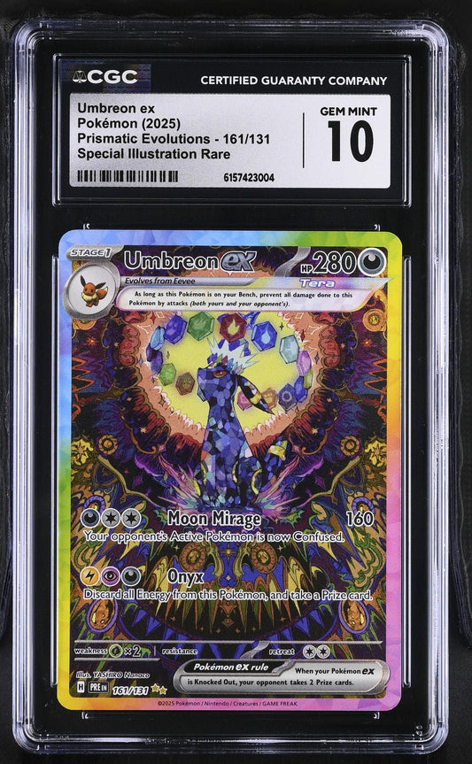 CGC 10 Gem Mint 2025 Pokemon TCG Umbreon ex SIR Holo 161/131