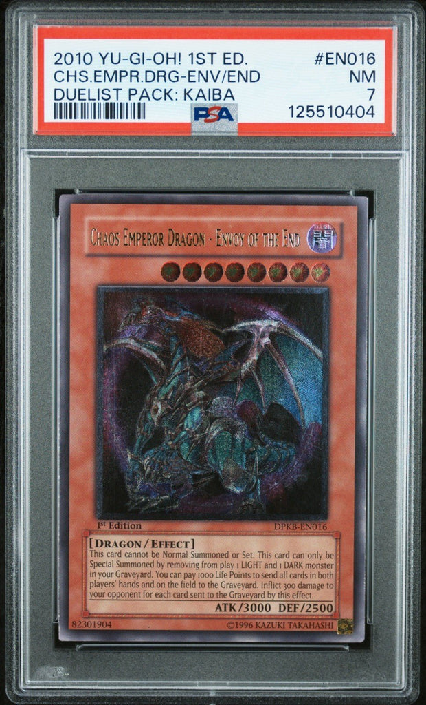 Chaos Emperor Dragon - Envoy of the End DPKB - EN016 1st ed Ultimate PSA 7