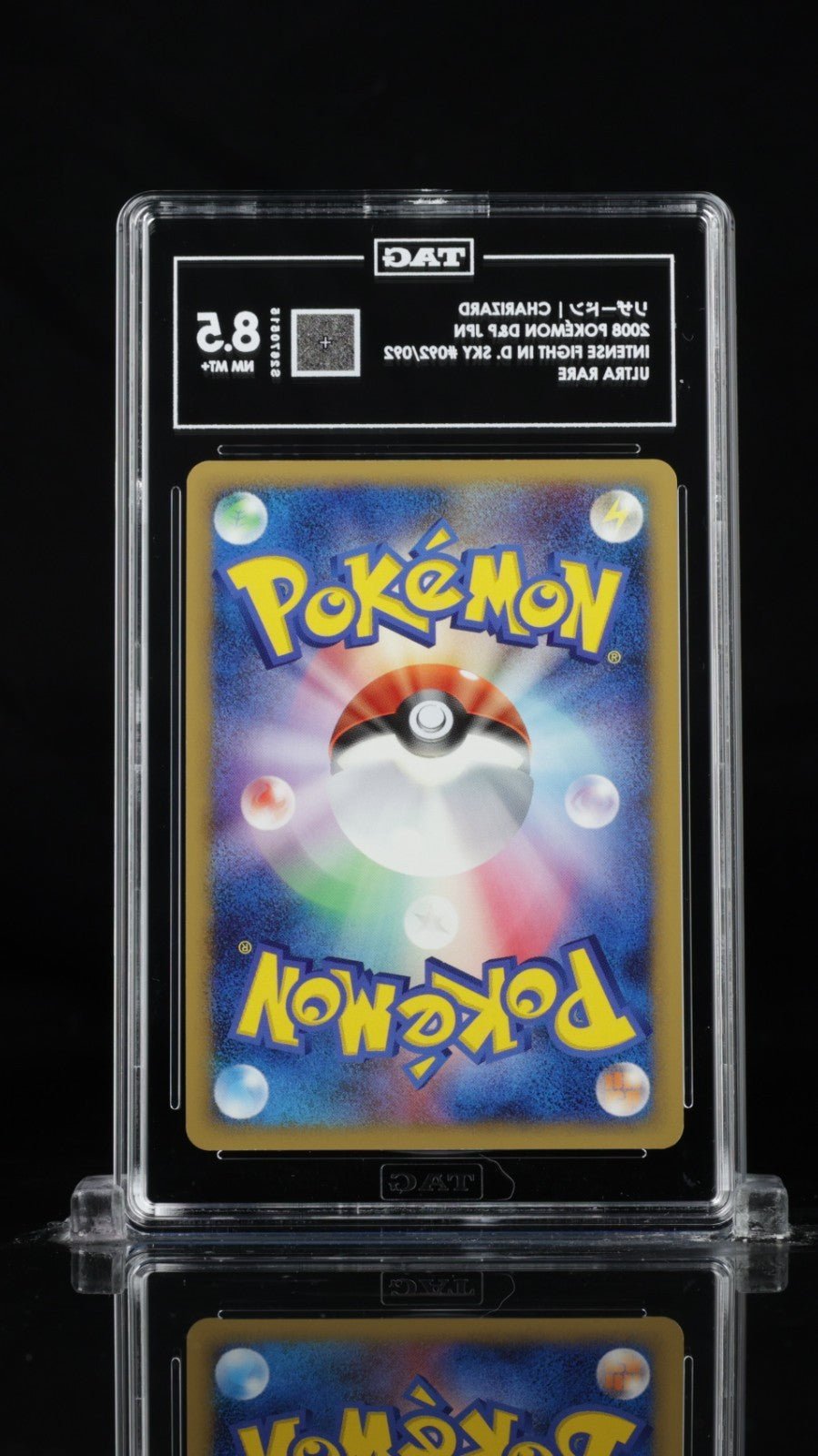 CHARIZARD 2008 POKEMON INTENSE FIGHT..DESTROYED SKY HOLO 092 TAG 8.5