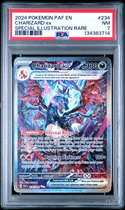 Charizard EX 234/091 Special Illustration Rare Pokemon PSA 7
