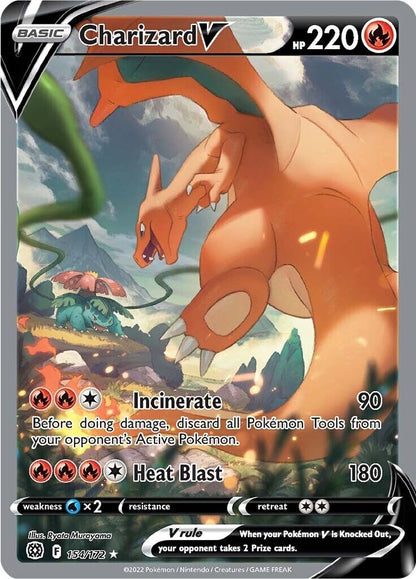 Charizard V (Alternate Full Art) 154/172 Swsh09: Brilliant Stars Holo NM