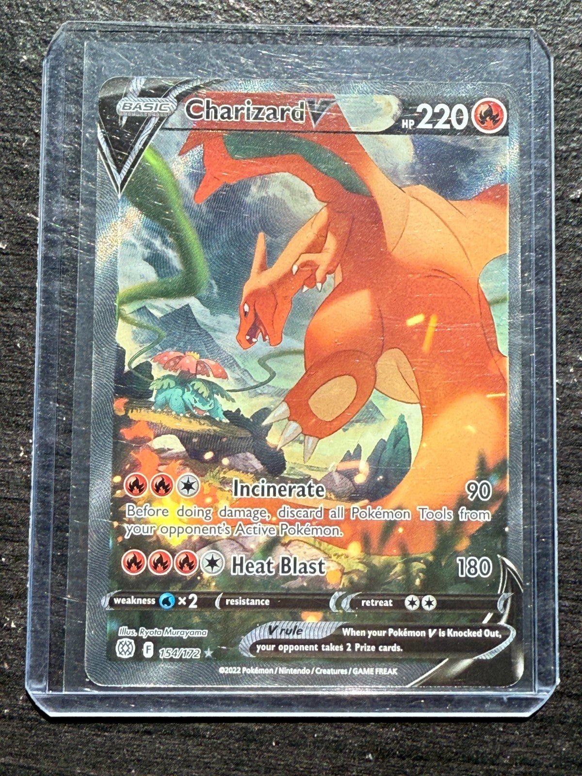 Charizard V (Alternate Full Art) 154/172 Swsh09: Brilliant Stars Holo NM