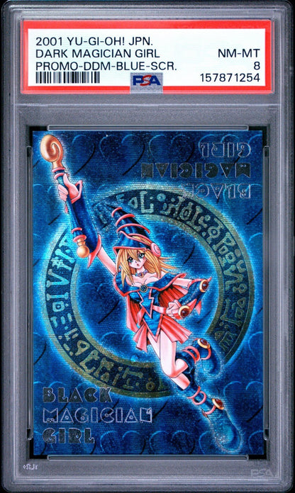 Dark Magician Girl DDM Blue Secret Rare Japanese 2001 Promo Japanese PSA 8