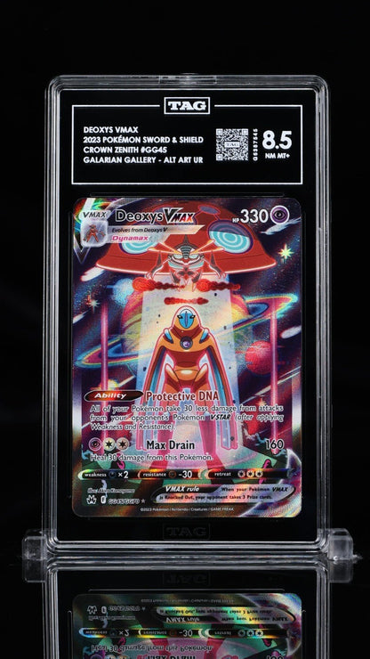 Deoxys VMAX GG45/GG70 Crown Zenith: Galarian Gallery Pokemon Holo TAG 8.5