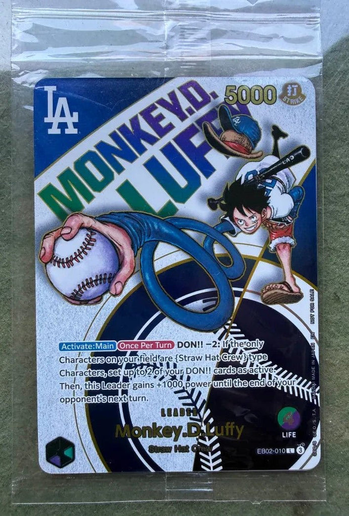 (Dodger Luffy) Monkey D. Luffy Leader (Sealed) One Piece Card Game EB02 - 010