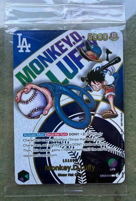 (Dodger Luffy) Monkey D. Luffy Leader (Sealed) One Piece Card Game EB02 - 010