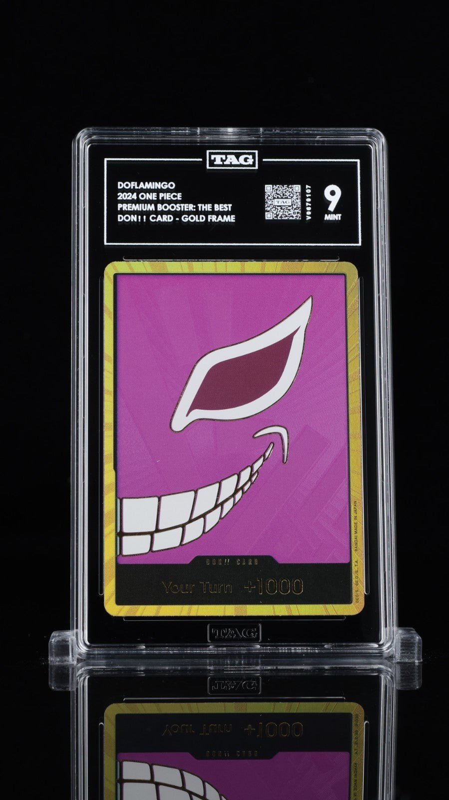 DON!! Card (Donquixote Doflamingo) (Gold) [PRB - 01 English One Piece TAG 9