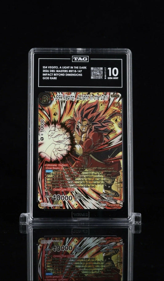 Dragon Ball Masters SS4 Vegito, A Light in the Dark (BT18-147) (GDR) God Rare TAG 10