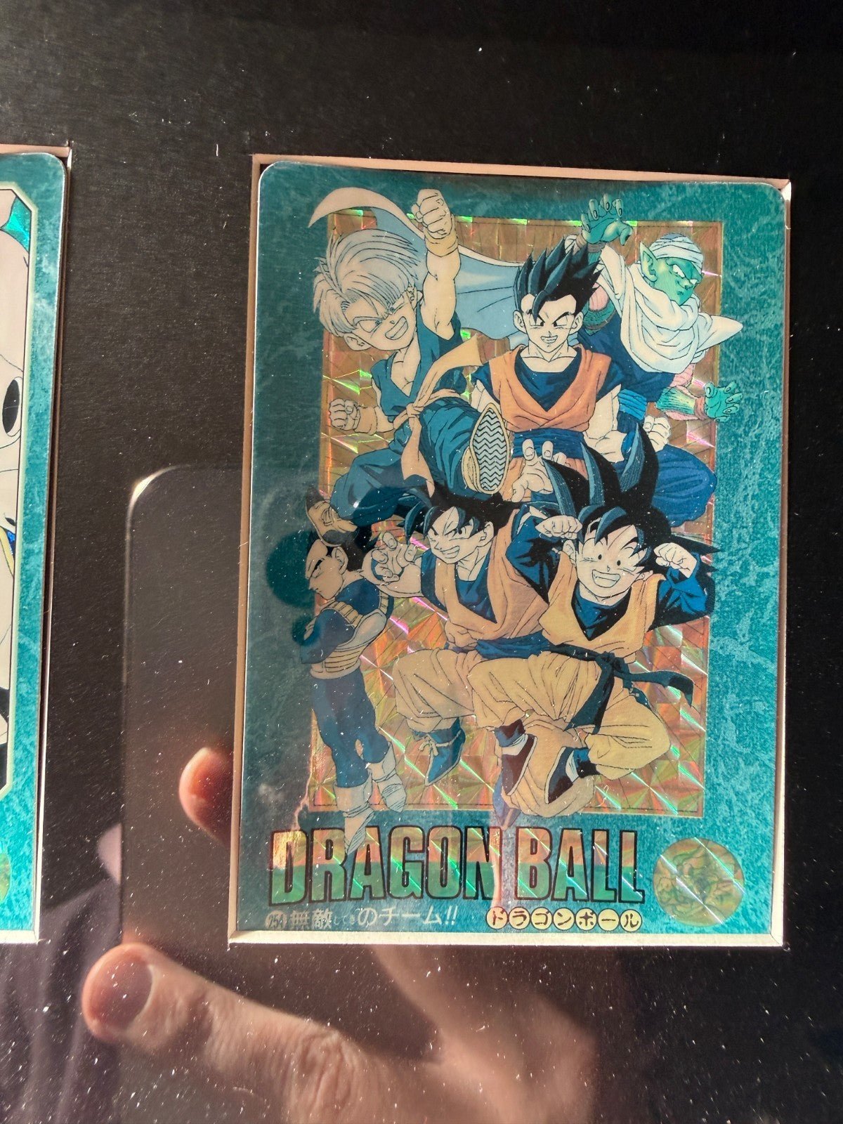 Dragon ball Z Visual Adventure Prism Son Goku Vegata Gotenks Buu Set Frame LP