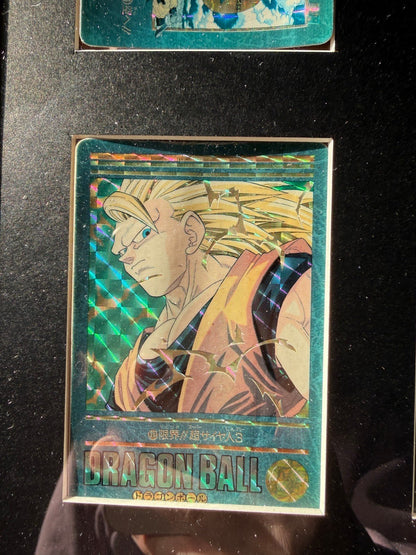 Dragon ball Z Visual Adventure Prism Son Goku Vegata Gotenks Buu Set Frame LP