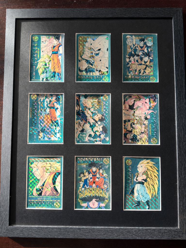 Dragon ball Z Visual Adventure Prism Son Goku Vegata Gotenks Buu Set Frame LP