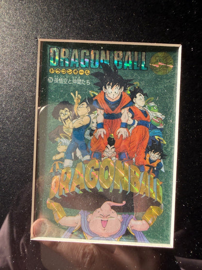 Dragon ball Z Visual Adventure Prism Son Goku Vegata Gotenks Buu Set Frame LP