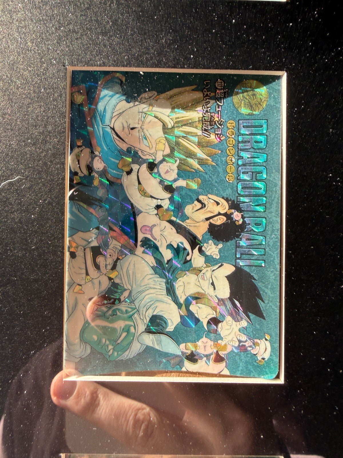 Dragon ball Z Visual Adventure Prism Son Goku Vegata Gotenks Buu Set Frame LP