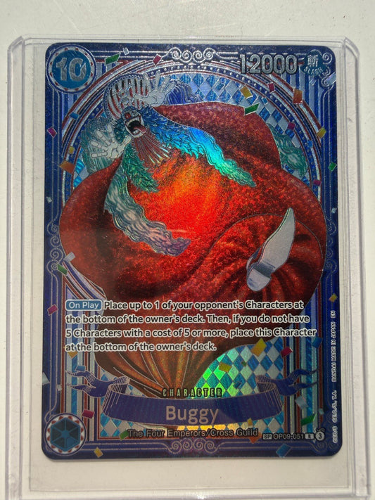 ENGLISH (SILVER) Buggy - OP09-051 (SP) OP14 EB04 The Azure Sea's Seven Foil NM
