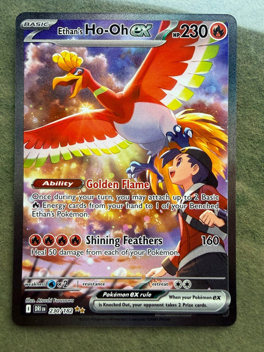 Ethan's Ho - Oh ex 230/182 Sv10: Destined Rivals Holo Pokemon NM
